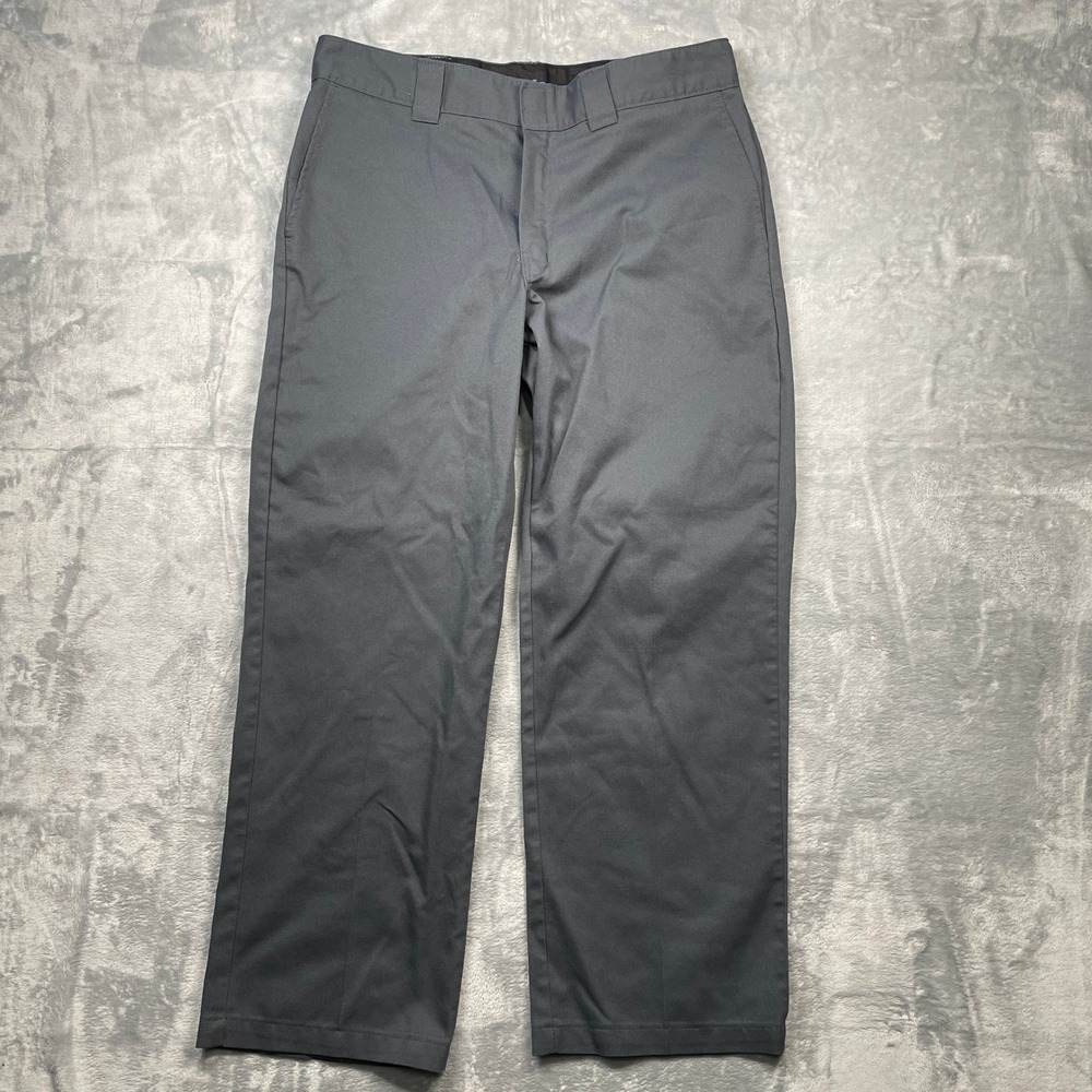 Dickies Flex Work Pants Men Charcoal Gray Straight Fit Size 36x30